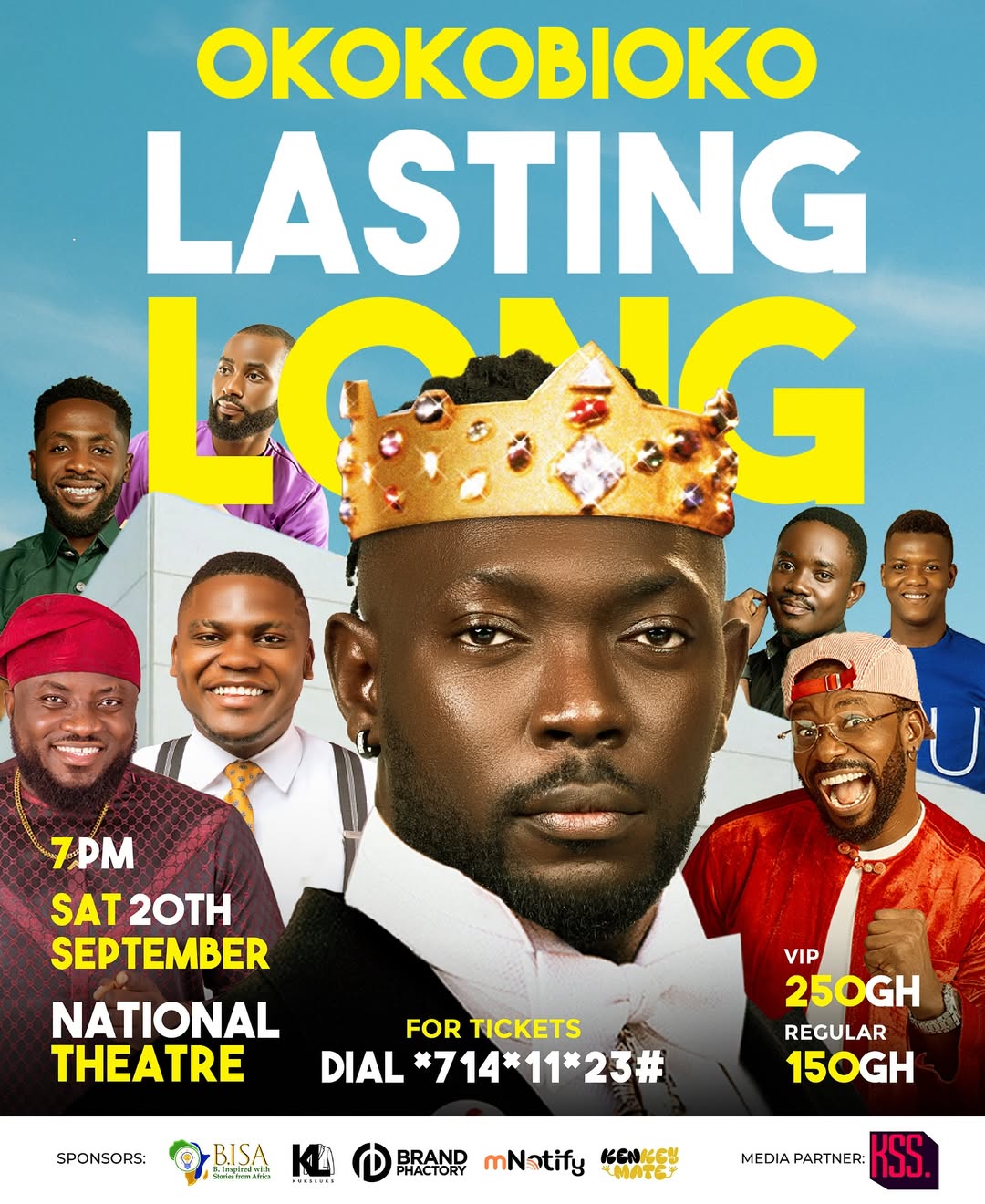Okokobioko Returns With “Lasting Long” Comedy Special at National Theatre