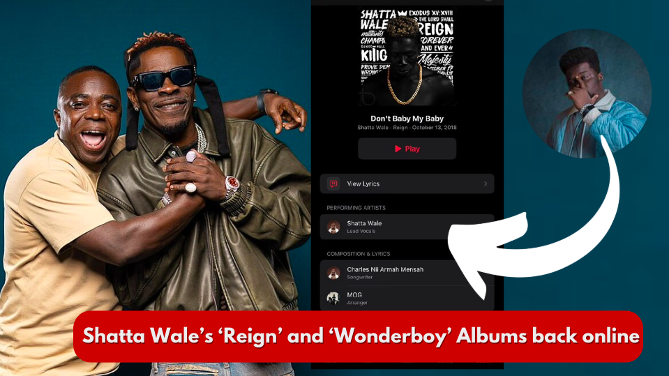Shatta Wale’s “Reign” and “Wonderboy” Albums Return to Apple Music After MOG Beatz Row